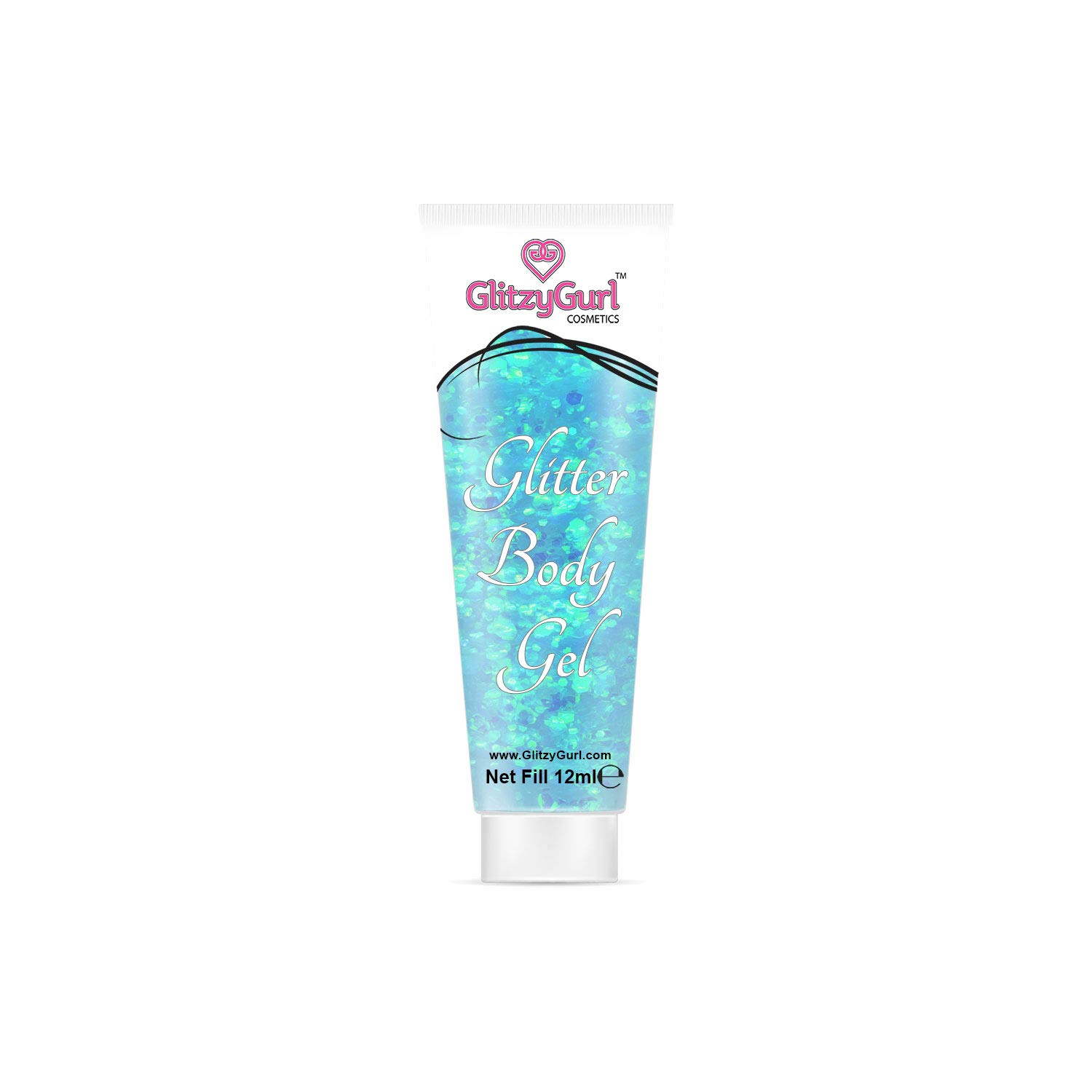 Holographic Glitter Face and Body Gel 12ml - Cosmetic, Body, Hair Glitter Gel (Magic Mermaid)