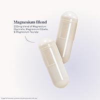 Vista 3 de Natrol Suplemento triple complejo de magnesio, glicinato, citrato y taurato de 200 mg de alta absorción, apoya el bienestar de todo el cuerpo, 60