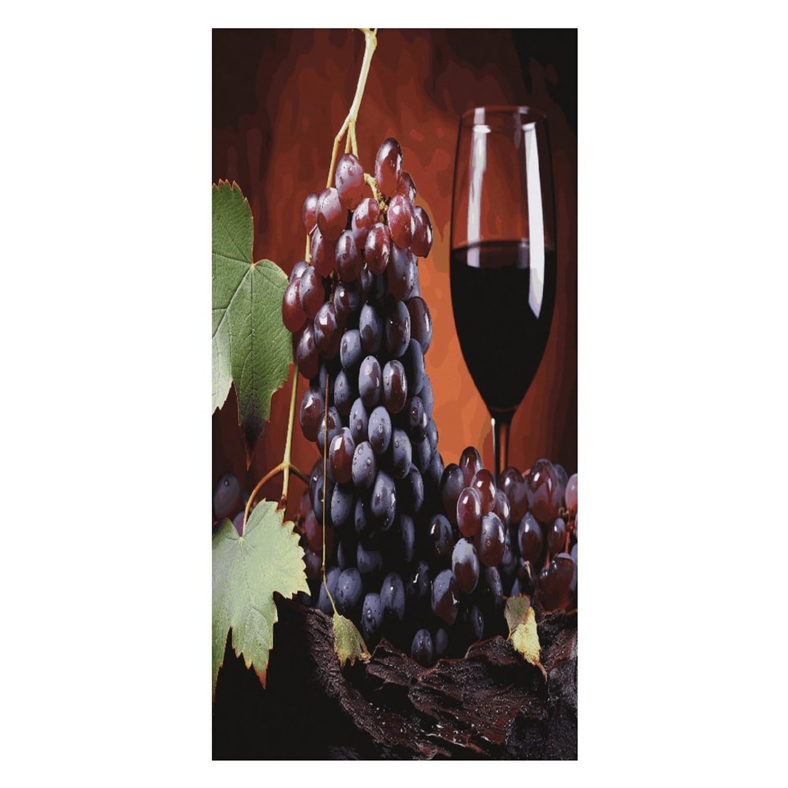 JTREHY Red Wine Grapes Beach Towel Extremely Soft Oversized Towels Lightweight Sports Absorbent Bath Towel Suitable 160"x80" for Swimming Camping Beach