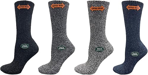 Sierra Socks Calcetines de lana para diabéticos para mujer