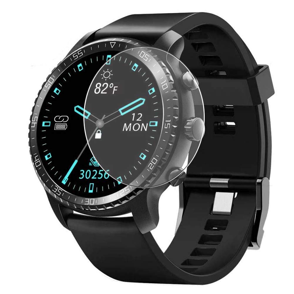 3 Pack Tempered Glass Screen Protector Film, compatible with TINWOO T20W T20 1.3inch Smartwatch smart watch Protectors Guard, Transparent