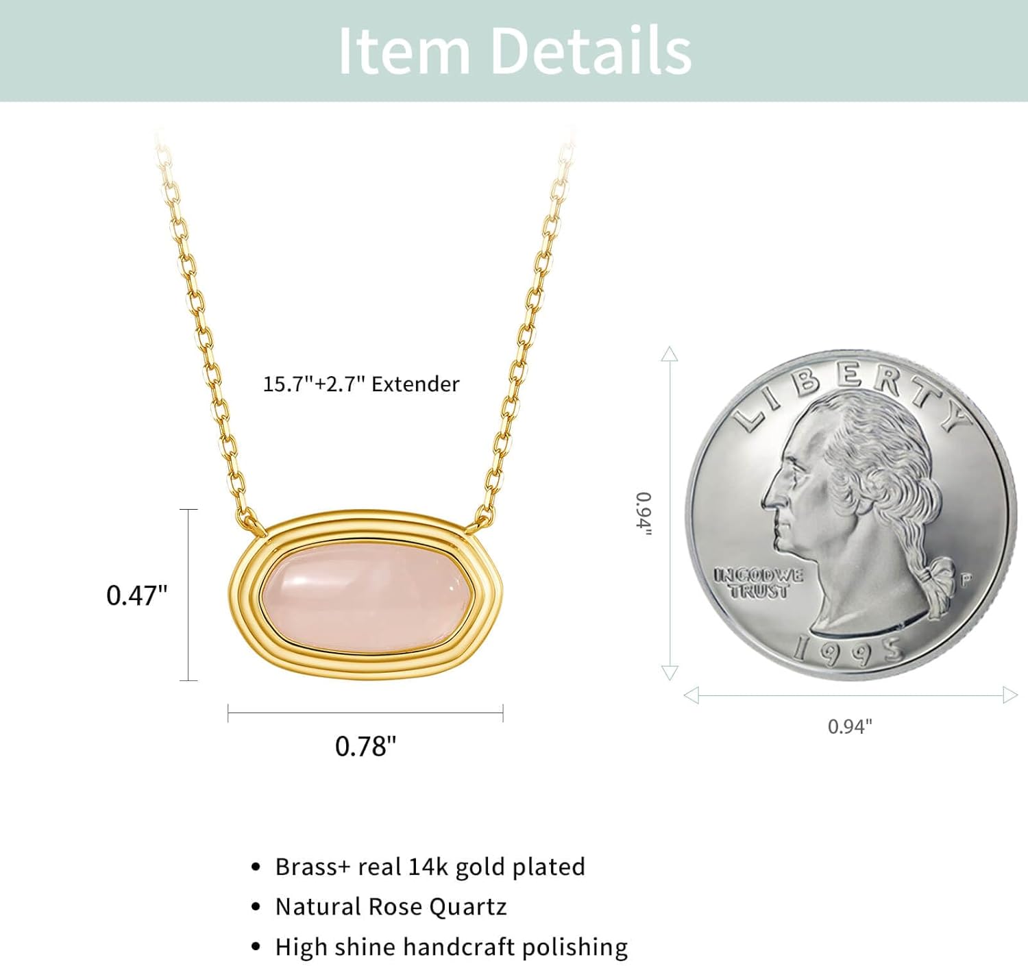 S.Leaf Gold Choker Necklace for Women Layered Shell Necklaces Shield Pendant Rose quartz Mother of Pearl Necklaces for Women Gifts Valentines Day Mother Day Wife Girlfriend Daughter