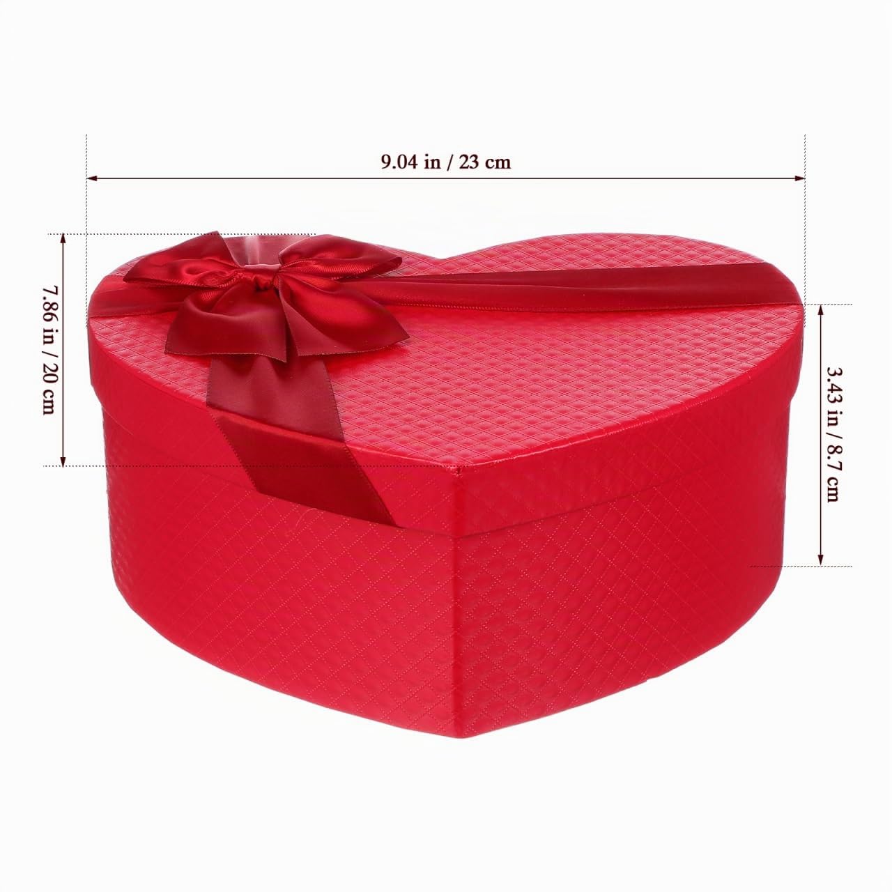 DEARMAMY Hochzeit Geschenkverpackung Box Herzform 9X7.9X3.5 Zoll Karton Süßigkeiten Aufbewahrung Behälter Für Blumenstrauß Arrangements Und Feiern