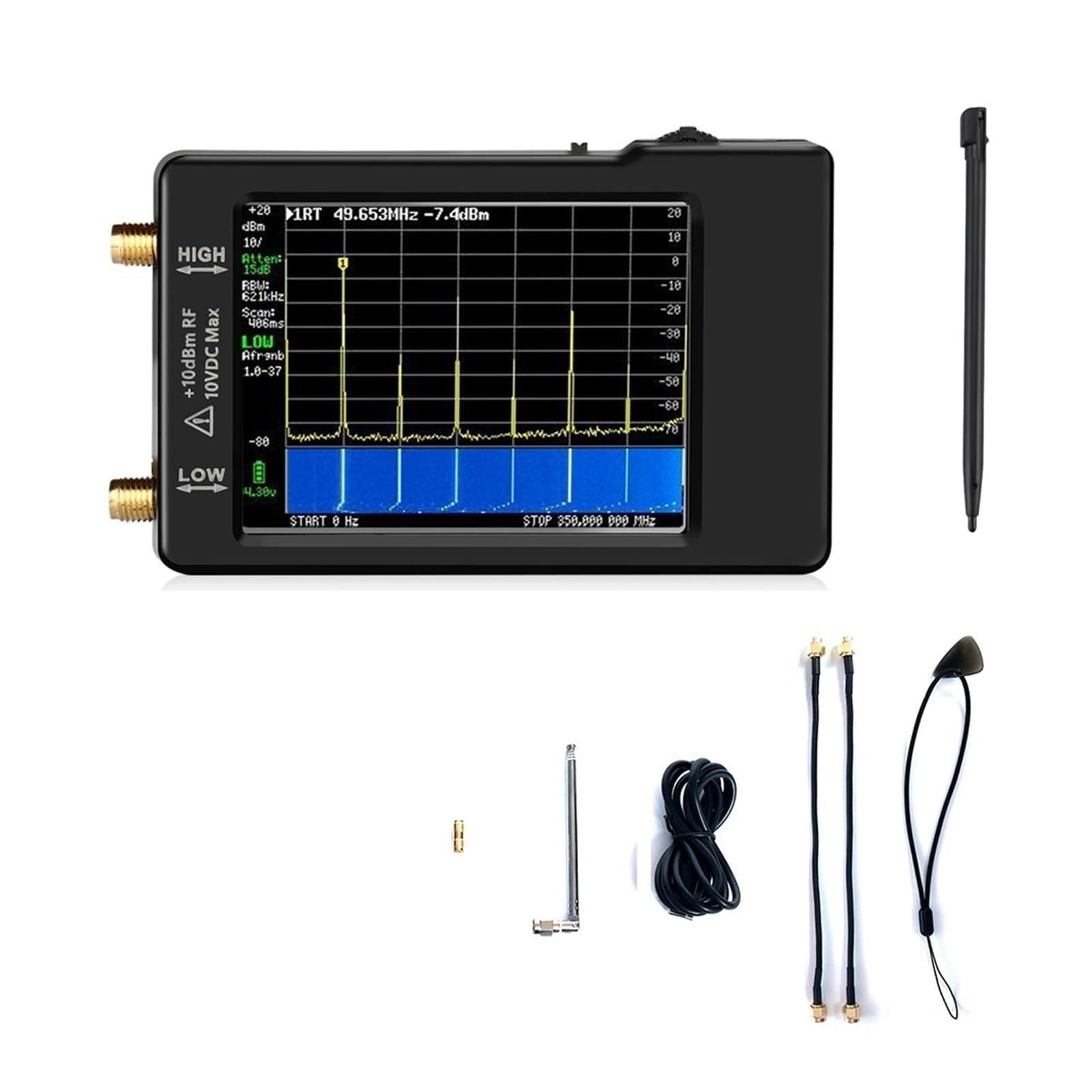 Analizator sieci bezprzewodowej Ręczny analizator widma, wyświetlacz 2,8 cala, 100 kHz do 960 MHz, wersja zabezpieczona ESD V0.3.1_E Analiza siły sygnału