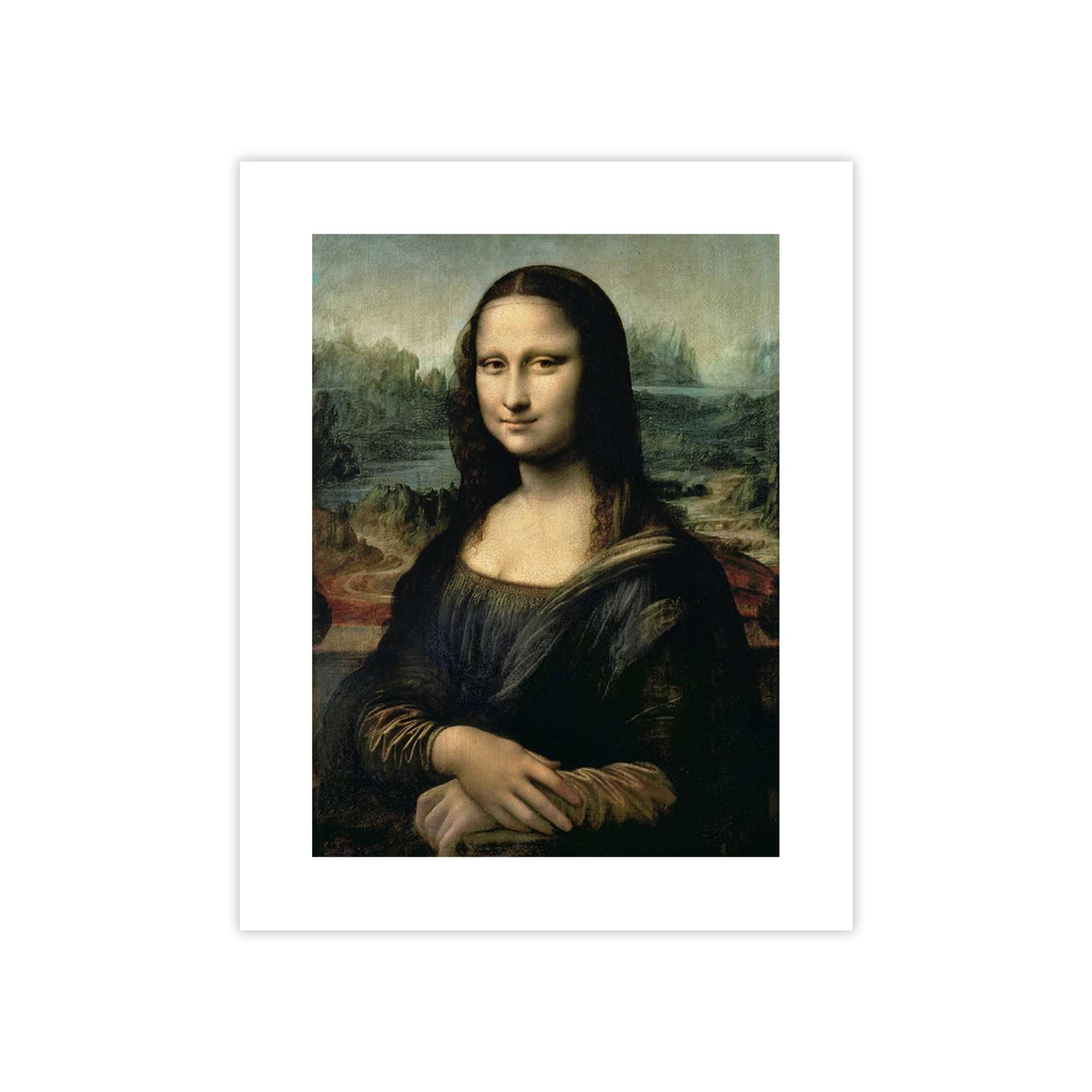 Poster Monna Lisa Leonardo da Vinci impression grand format 100x75 cm