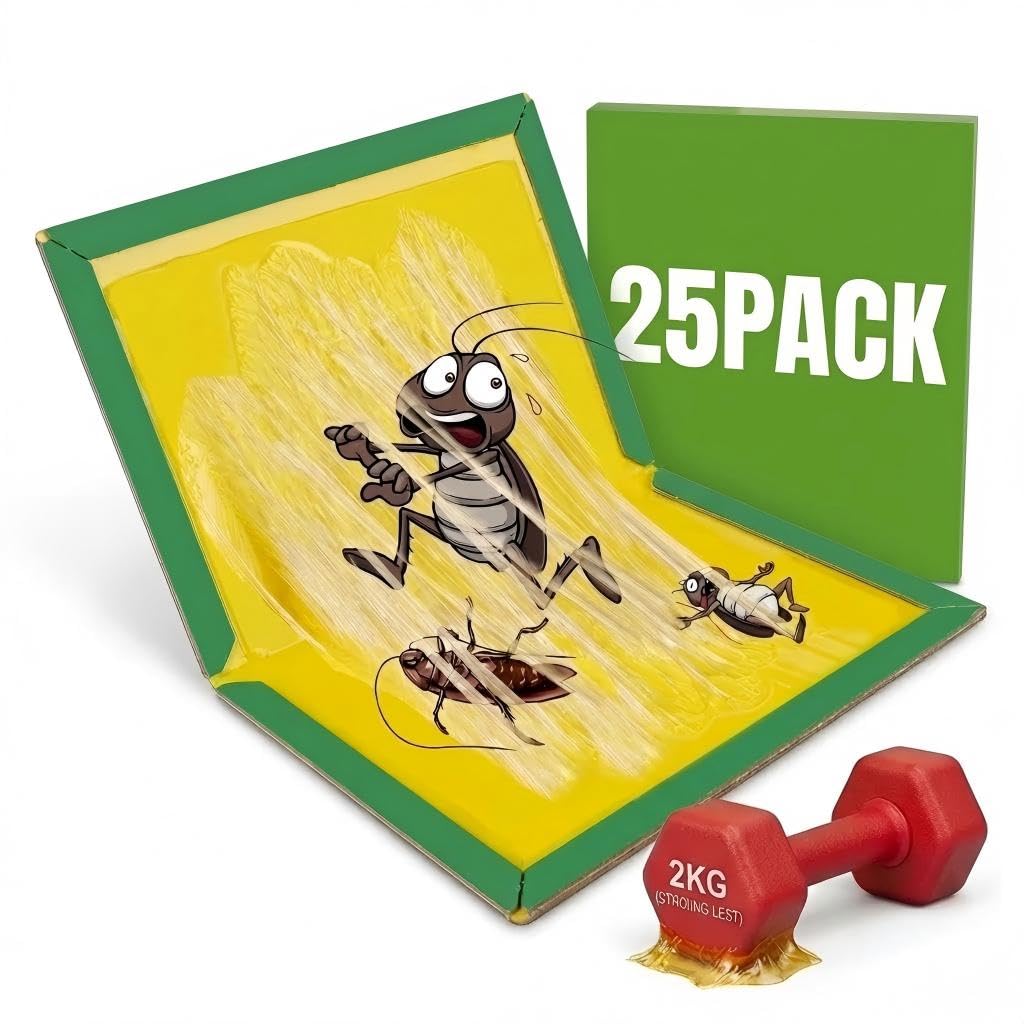 colpart 25Pack丨Glue Trap Sticky Pads Traps Boards strong Stickiness ousehold Pest Sticky Boards strong for Indoor Home