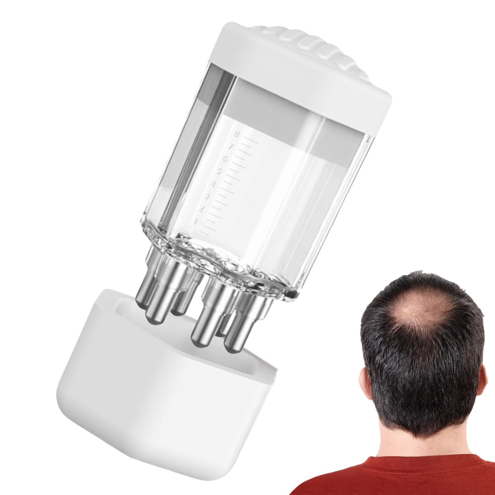 Haaröl-Applikator – Kopfhaut-Massage-Öl-Spender Mit Zahnkamm, Einfach Nachfüllbar, Ca. 2,5x5 Cm