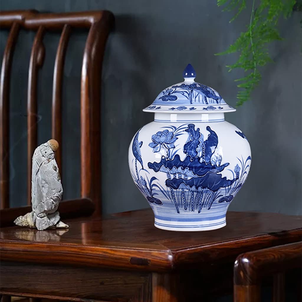 Jingdezhen Keramik-Ingwerkrug Vase Dekoration Tempelkrug Dekorative Krüge HeimdeJingdezhen Keramik-Ingwerkrug Vase Dekoration Tempelkrug Dekorative Krüge Heimdekor Möbel Porzellankrug,