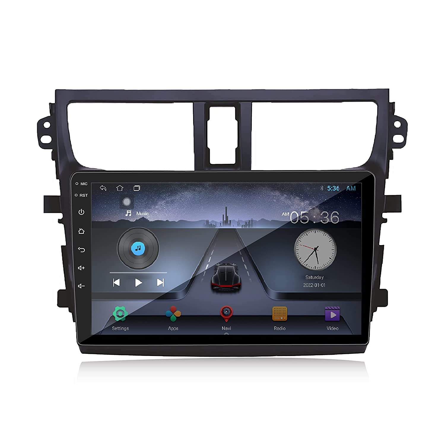 AUTO SNAP 9 Inches 22cm Android 12 Gorilla Glass Wireless Car Play IPS Display Car Stereo with 2GB RAM/32 GB ROM Android Glass/WiFi/GPS/Steering Wheel Connectivity/BT Maruti Suzuki Old Celerio-image-10