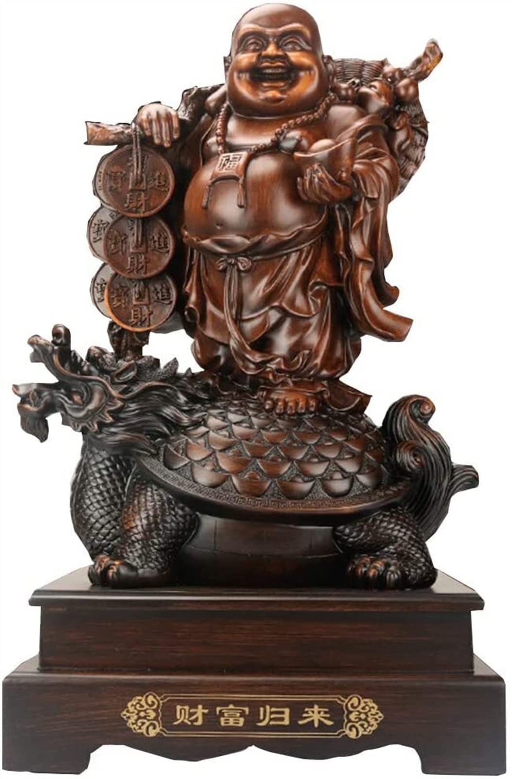 SBCGFY Feng Shui Statue,Feng Shui Statue,Ornament Laughing Buddha Figurines Home Office Decoration Bless Prosperity And Wealth For Gift Blessing Gift,D