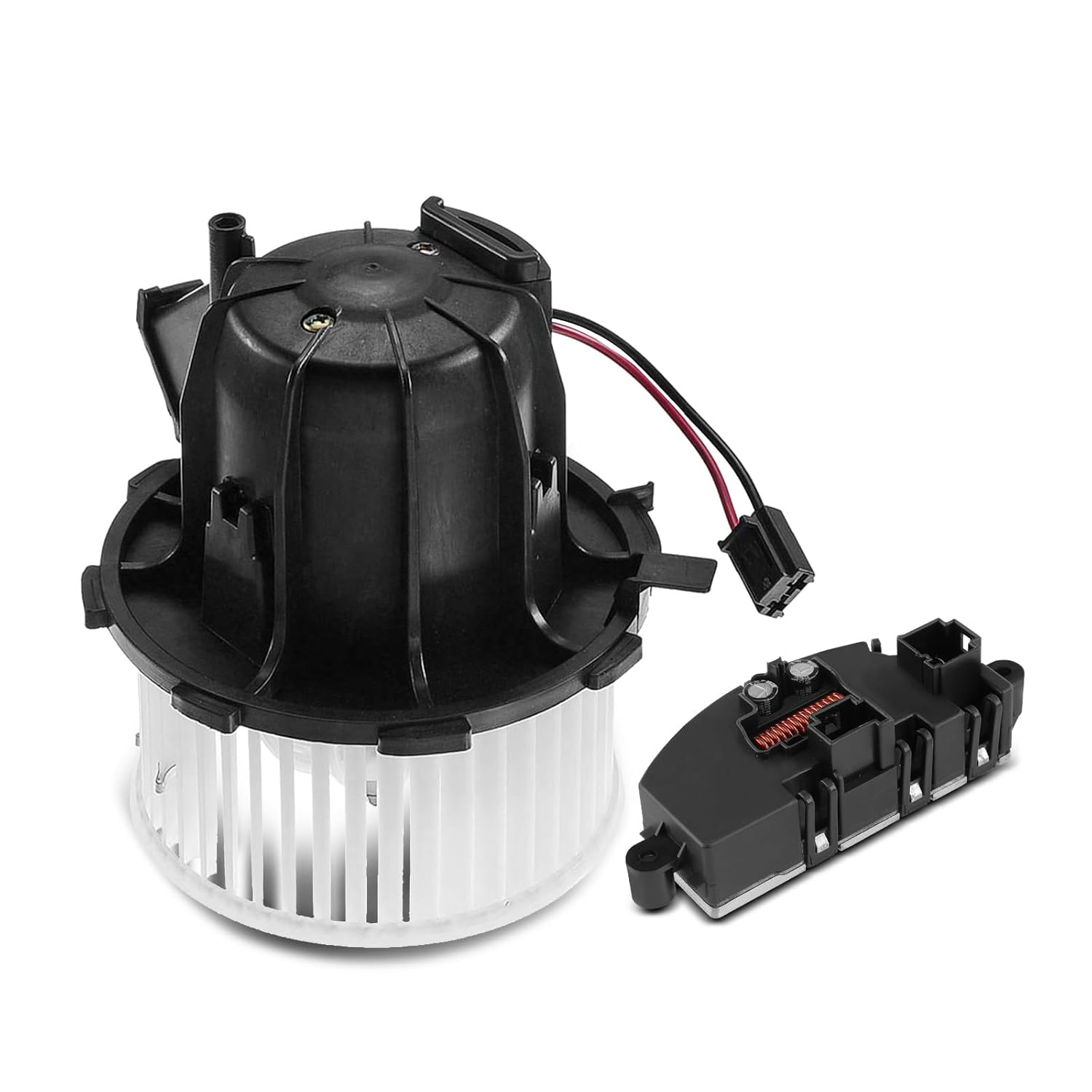 Motor de Ventilador e Resistor A-Premium para Aquecedor HVAC Compatível com Audi A4 (2013-2016), A4 Quattro (2013-2016), Q5 (2014-2016), A5 (2012-2014) e A5 Quattro (2012-2017)