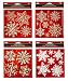 Snowflake Decorative Window Stickers, 25 Snowflakes
