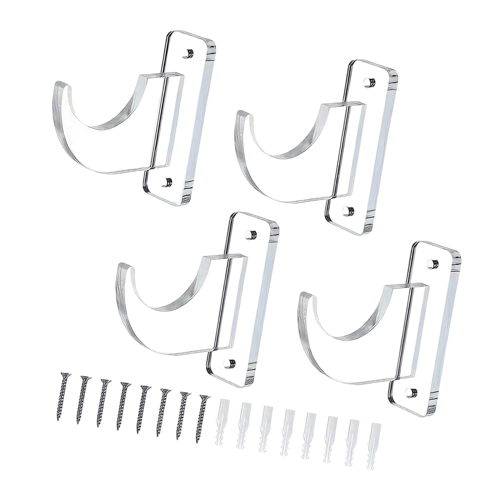 Kaeltsyn 2 / 3Pairs Sturdy Acrylic Wall Mount for Display of Light Sabers and Swords Collector Stand