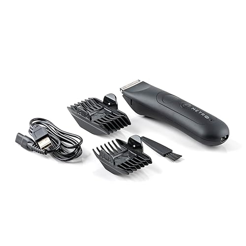 Miniatura 3 de Metro - Recortadora de barba eléctrica para hombres | Afeitadora de pelo corporal recargable por USB | Maquinilla de afeitar eléctrica impermeable