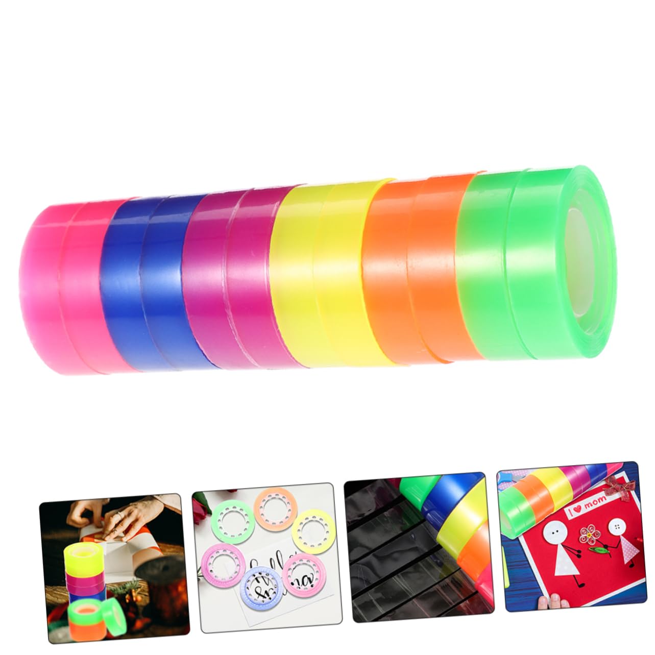 Amazon | OATIPHO 透明テープロール 文房具用 24巻セット Diy用