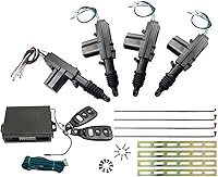 Aiuphing Universal Keyless Entry Power Door Lock Kit with 4 Actuators & 2 Remotes for Cars Trucks SUVs