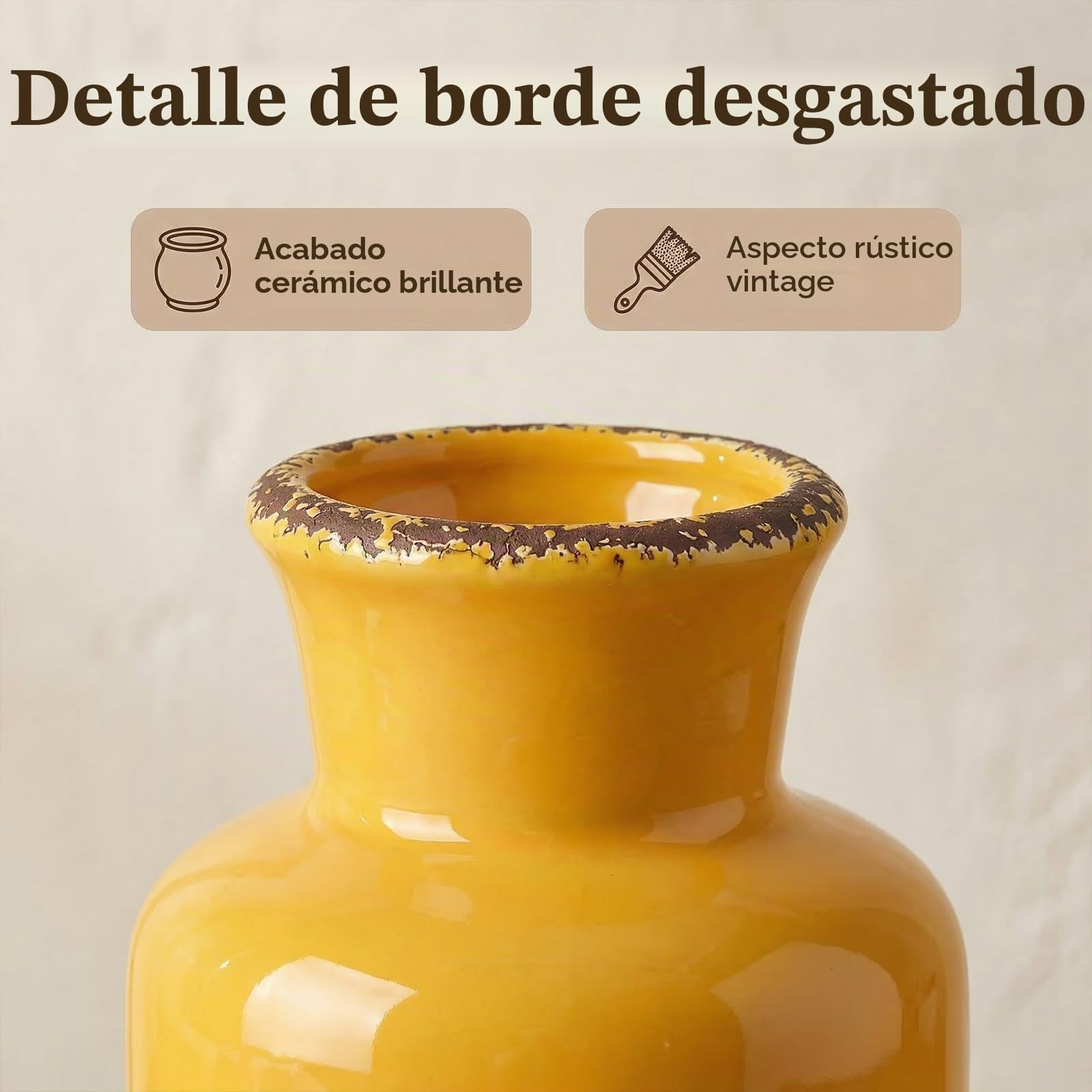 Juego de jarrones de cerámica, Juego de 3 jarrones pequeños, jarrón Decorativo Moderno, Adecuado para decoración de estantes, decoración de chimeneas, estantería, decoración de Mesa de Sala de