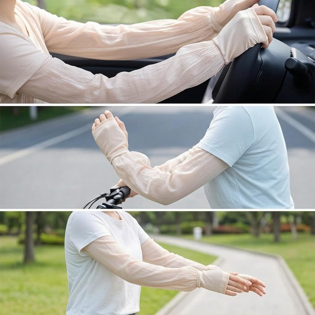 Eisseide Armschoner nschutz - Kühlende Armstulpen für Damen und Herren mit -Schutz - sleeve