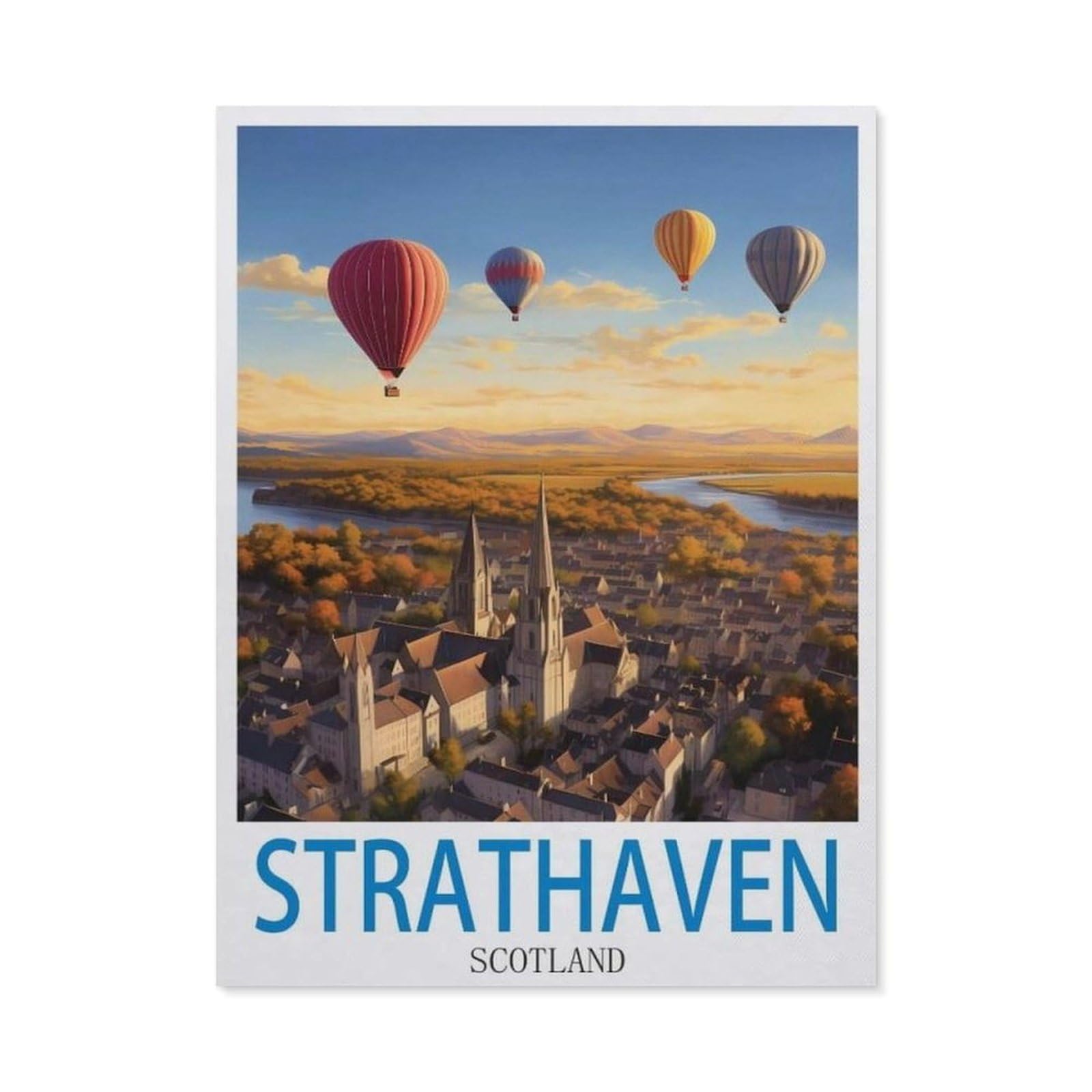 BEAYODKP 5D Diamond Painting，Strathaven Scotland（40 x 50 cm）