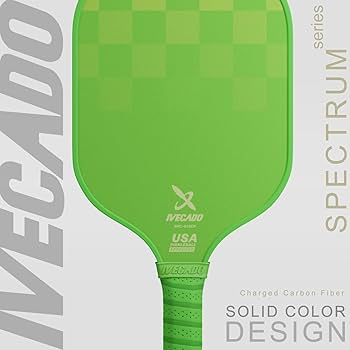 Amazon | IVECADO ピックルボールパドルラケット グリーンカーボン