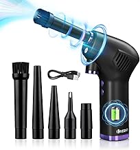 Espanador de ar comprimido-Espanador de Ar Comprimido Sem Fio-Limpador de teclado, espanador de ar elétrico sem fio de 6500 RPM pc 6000mAh (6000 RPM)