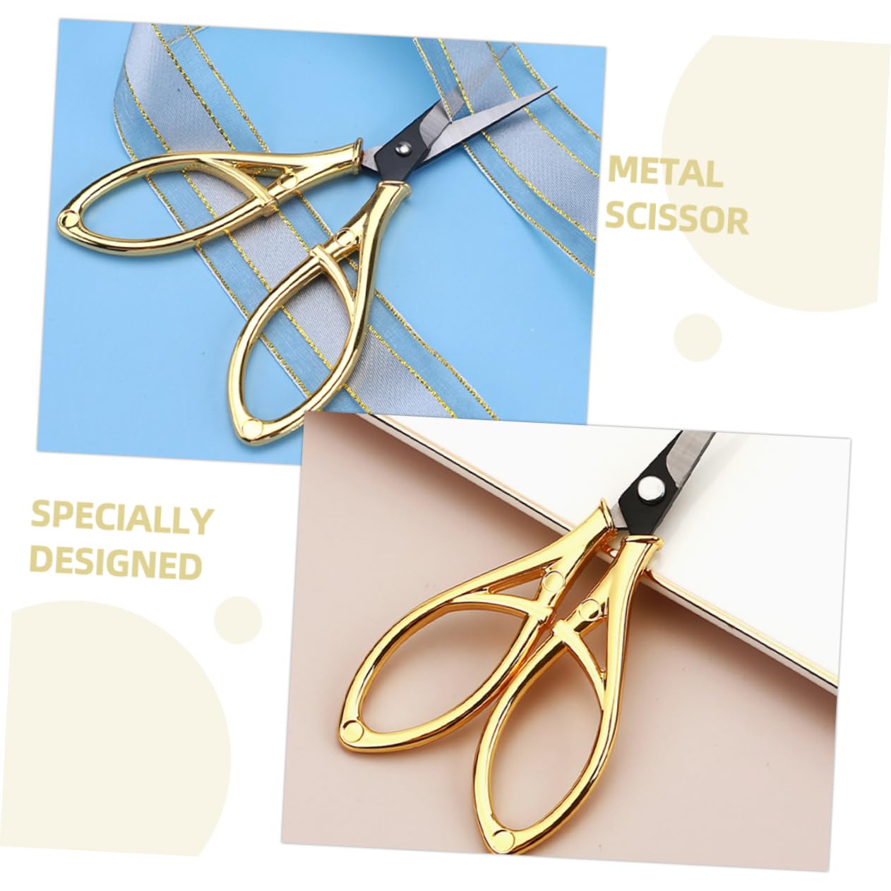 SEWACC 5piezas Tijeras De De Retro Tijeras De Costura De Metal Para Manualidades Multifuncionales Para y Diseño Elegante y
