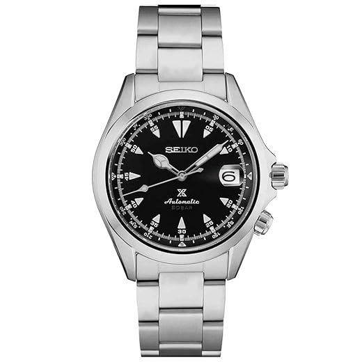 Relógio masculino Seiko SPB117 Prospex prateado, 39,5 mm, aço inoxidável
