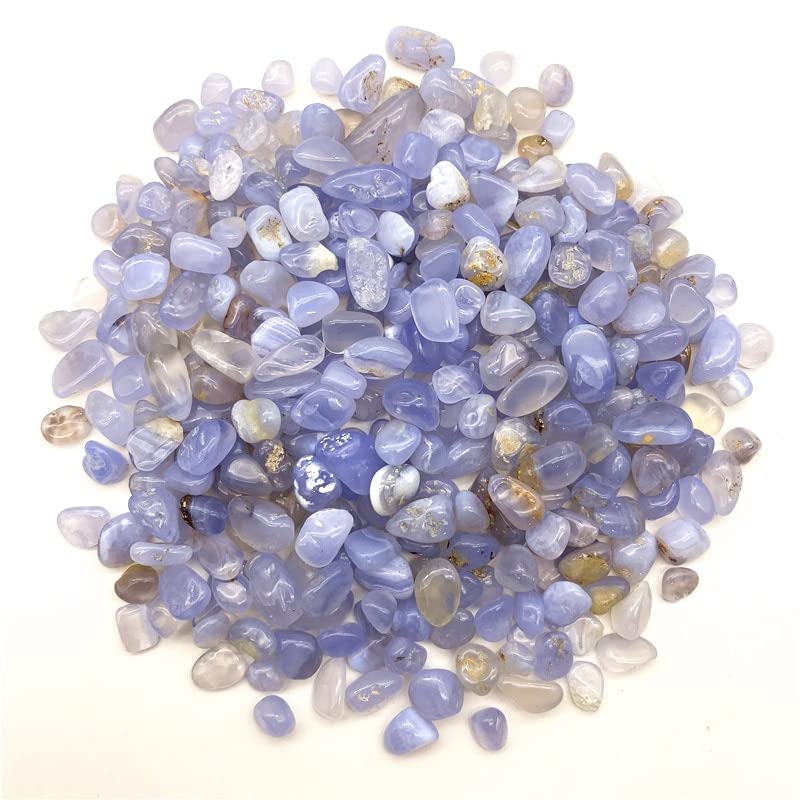 Cristallo di Quarzo Ghiaia Lucido Blu Naturale da 50 g Adatto for la Decorazione Domestica del Giardino dell'acquario Raccolta domiciliare