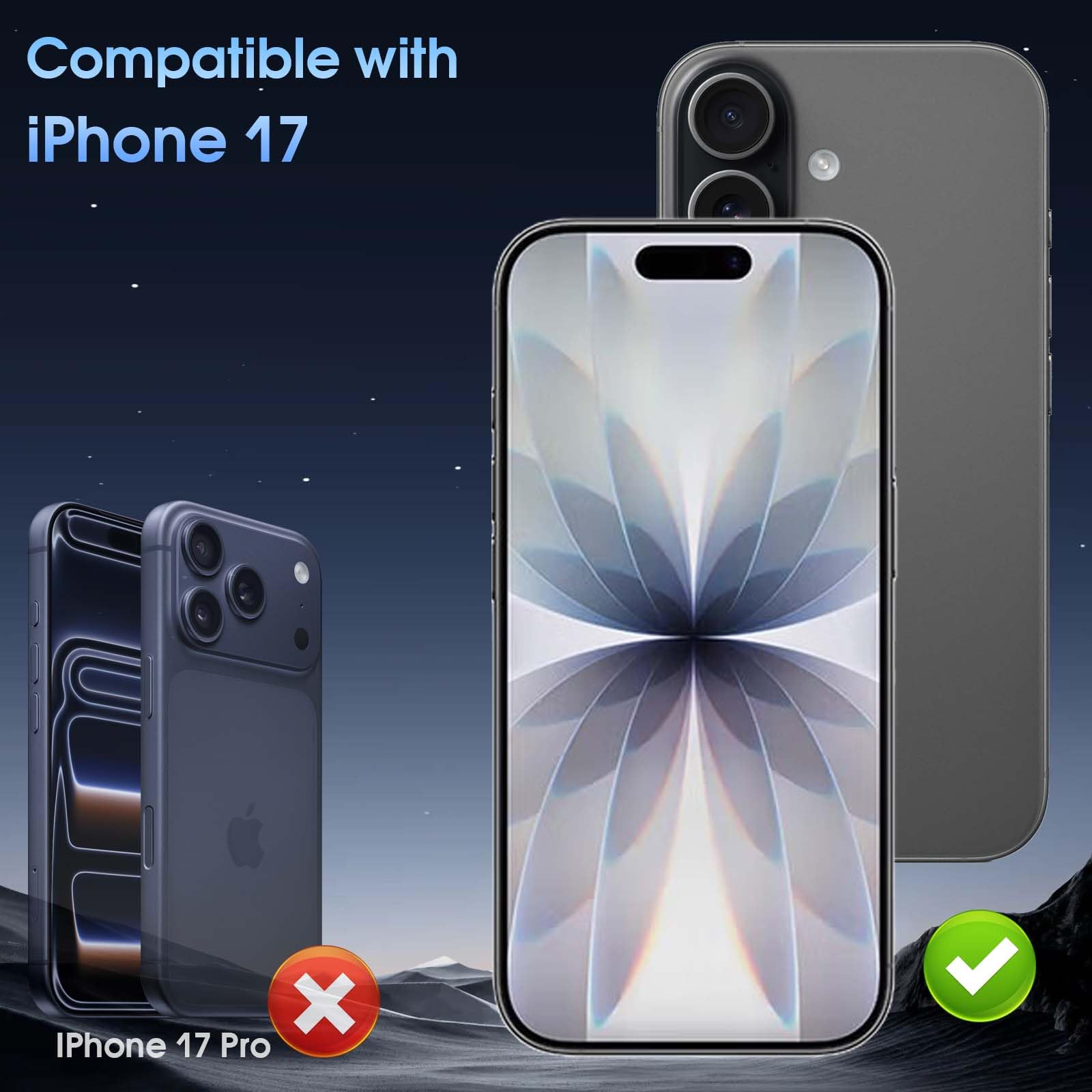 QULLOO Privacy Pellicola Opaca per iPhone 17, [2+2 Pezzi] Matte Anti Spy Vetro Temperato Film & Protezione Fotocamera, Anti-Spionaggio Antiriflesso Durezza 9H Protezione Schermo