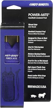 HOT-SHOT Power-Mite Pocket-Size Electric Livestock Prod | Pocket Sized Cattle Prod | Handheld Livesock Prod