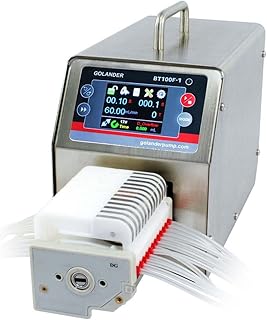 BT100F-1 Intelligent Dispensing Peristaltic Pump with Pump Head DG6-12 (6 Rollers, 12 Channels), Flow Rate 0.00016~26 mL/min per Channel