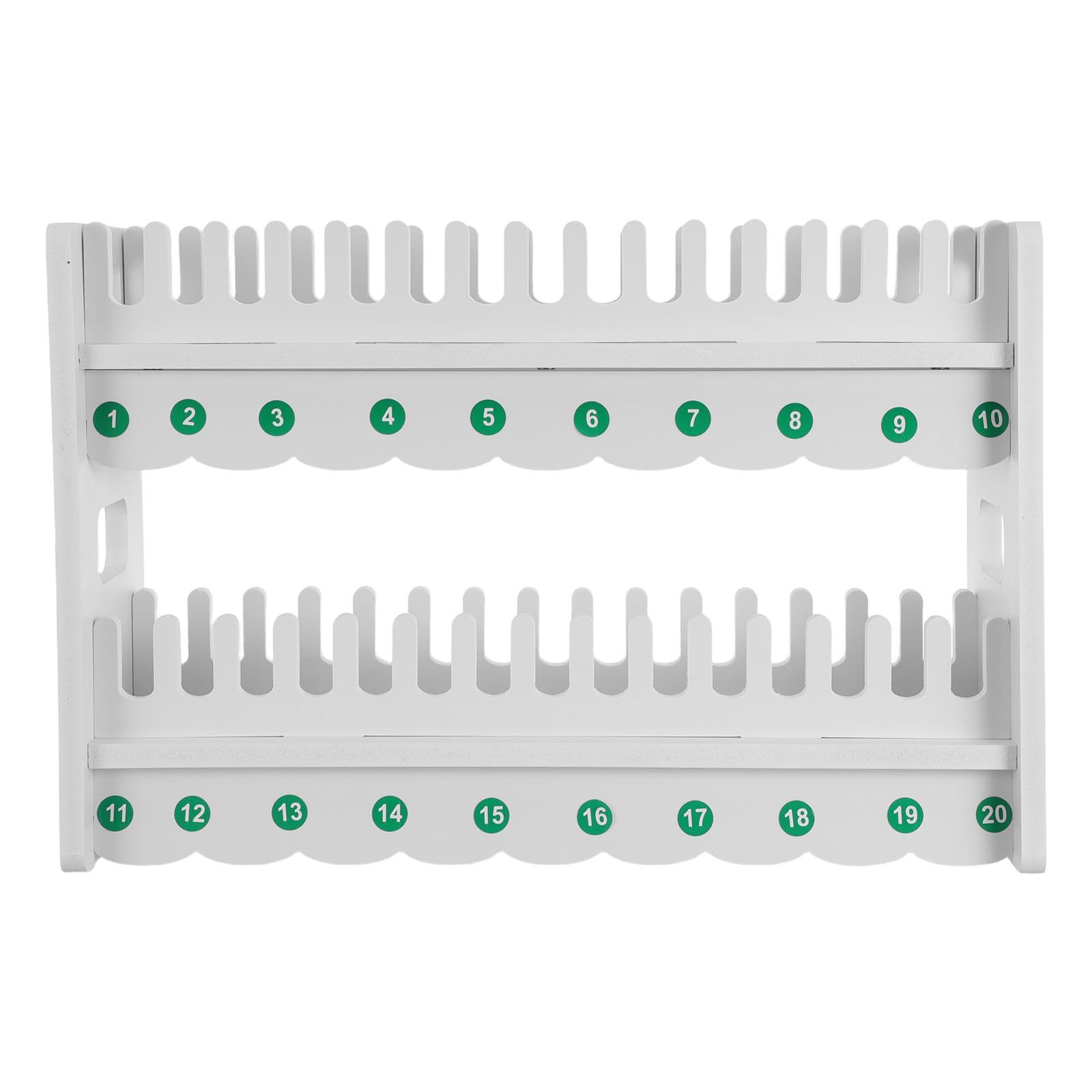 Healeved Supporto per Telefono Cellulare da Scrivania Bianco a 2 Strati 15 Scomparti, Organizer Multiutente per Ufficio e Aule Scolastiche, Display Protettivo per Smartphone Angolazione