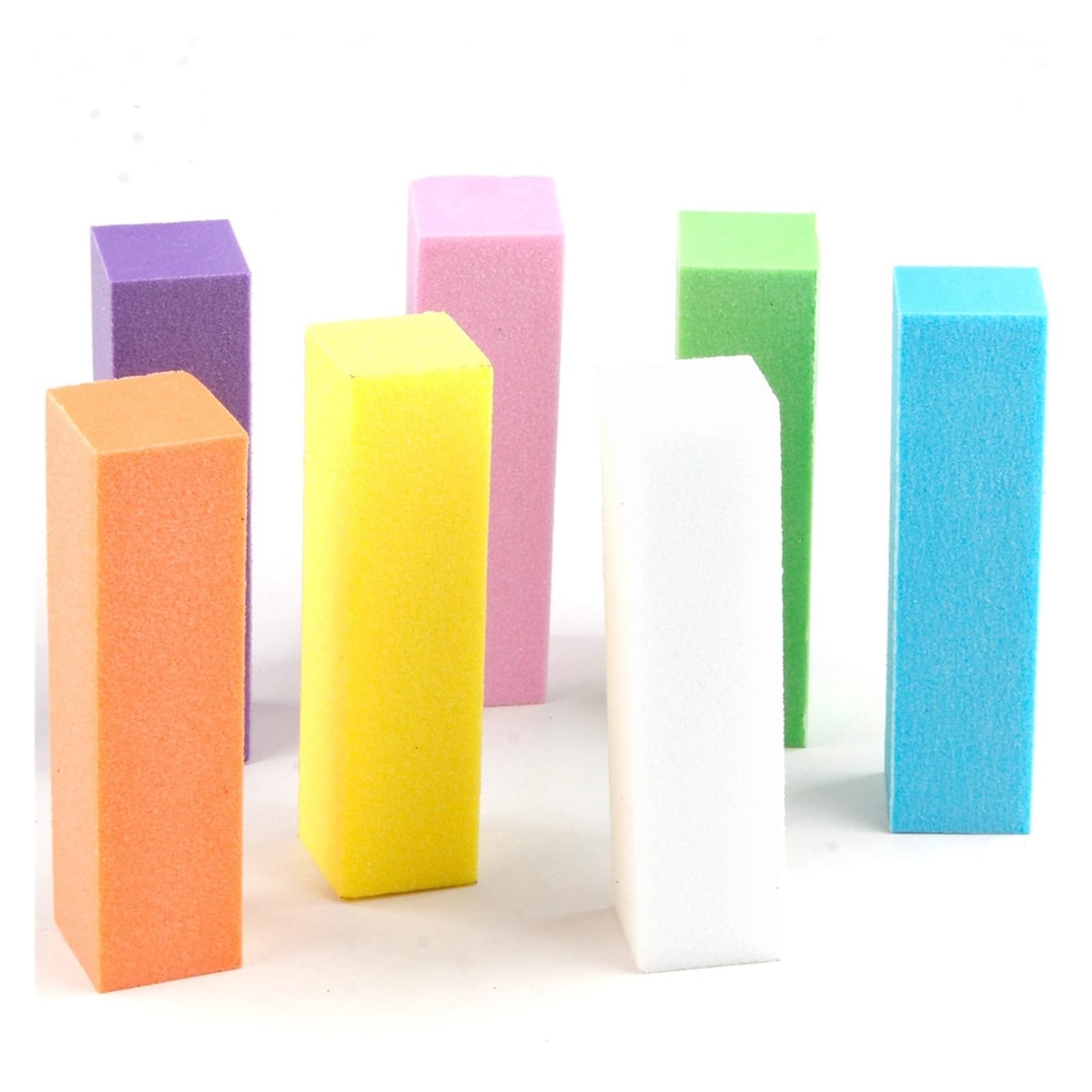 5/10 pezzi Lima for unghie professionale Blocco lucidante for manicure e pedicure Lime for levigatura Spugna lucidante Accessori for nail art(10pcs Blue)