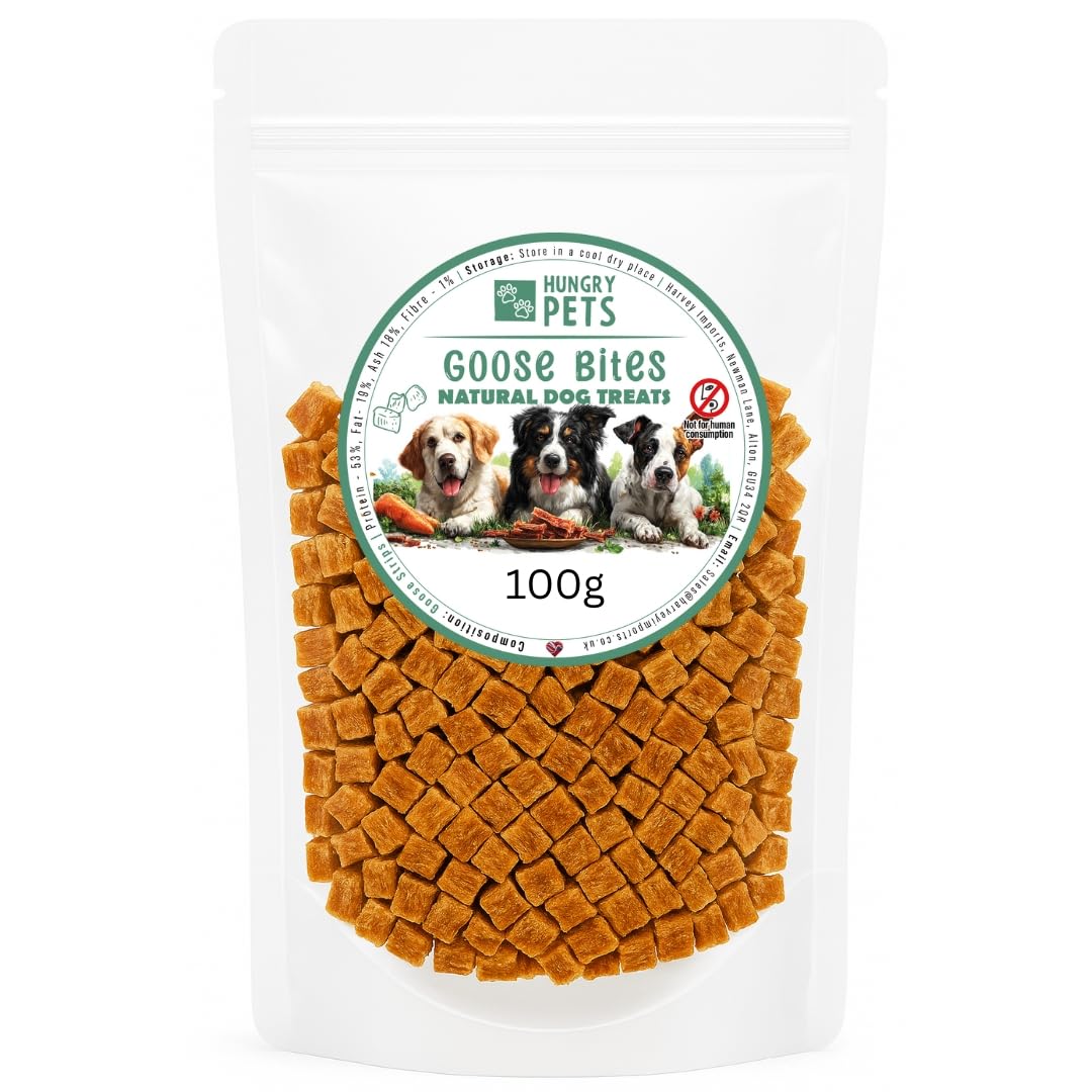 Hungry Pets Natrual Dog Training Treats 100g - Beef, Chicken, Venison, Duck, Rabbit, Goose (100g, Goose)