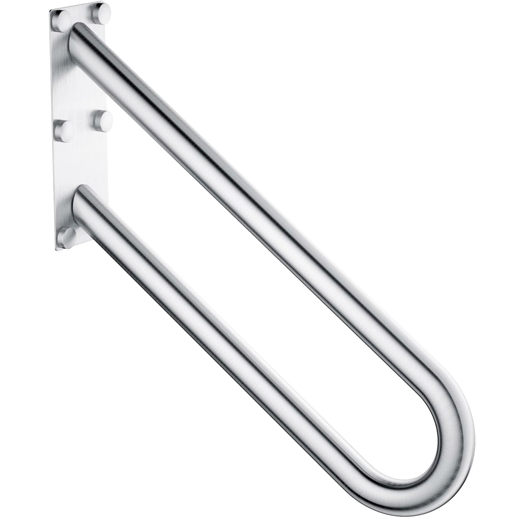 FKXSXAZ Handrail for Outdoor Steps, 19.7" Stair Railing 1-2 Stainless Steel Garage Railing, U Shaped Wall Mount Hand Rails, Safety Grab Bar Garage, Porch And Garde(Size:50cm/19.7in)