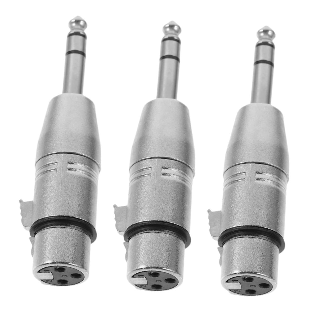 Angoily 5 Set Di Adattatori Per Connettori Per Cuffie Stereo Da Femmina A 1/4 Di Pollice Connettori Per Apparecchiature Audio 3 Pezzi*5