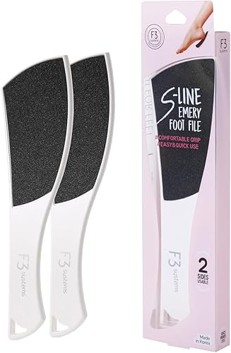 S-Line Emery - Lima de pie, herramienta de pedicura colosal de doble cara, eficaz para talón agrietado, diseño ergonómico para un fácil agarre (2