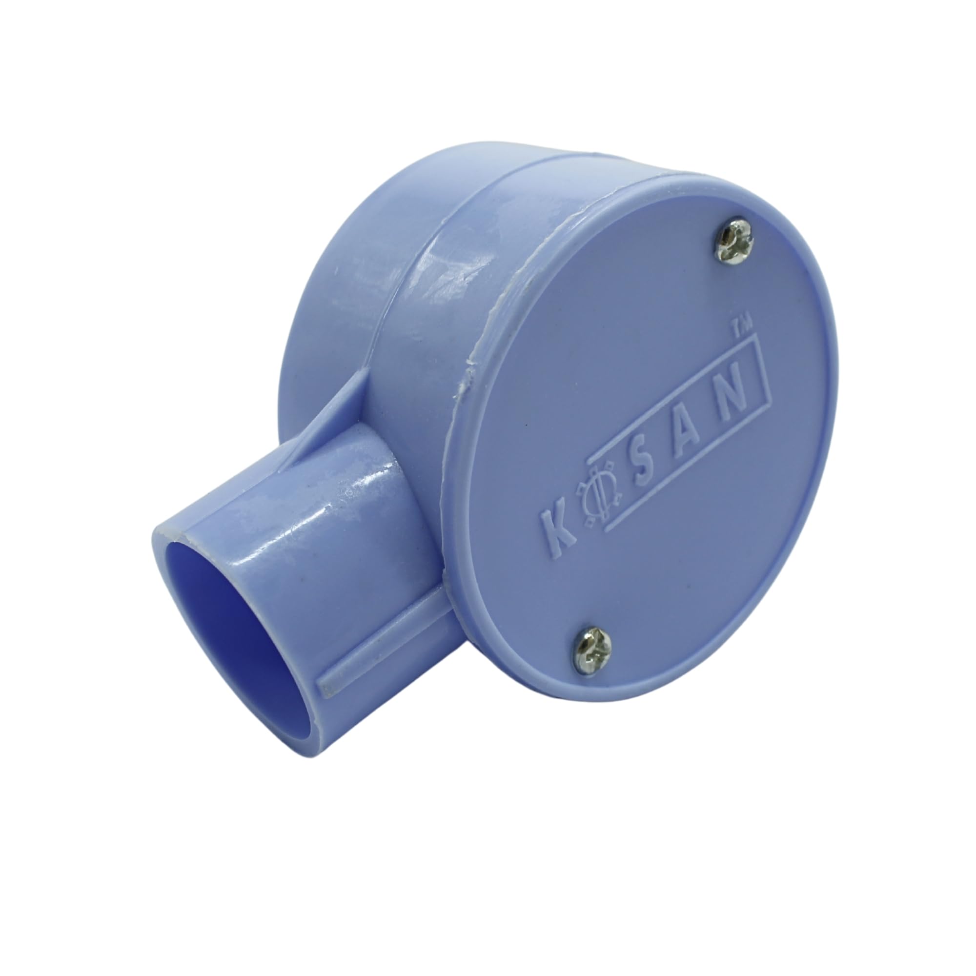 PVC Junction Box, 25mm (1"), 1-Way Electrical Conduit Box for Wall Wiring, Pack of 12, Blue-image-18