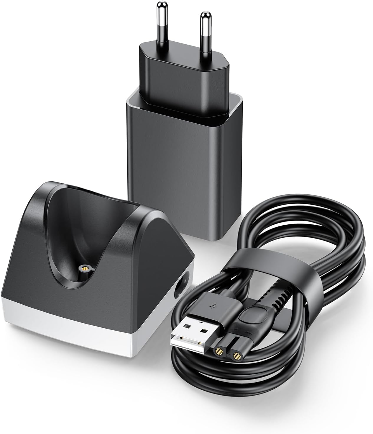 Per Oneblade QP2724 QP2834 QP2824 Stazione di ricarica – Cavo di ricarica 5 V compatibile con Philips Norelco Oneblade rasoio elettrico – Alimentatore di rete