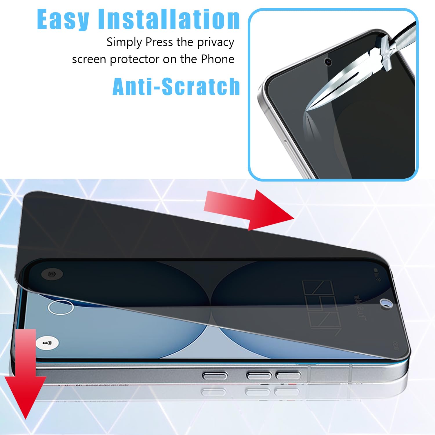 Anbzsign [2+2 Pack for Nothing Phone 4a Pro Privacy Screen