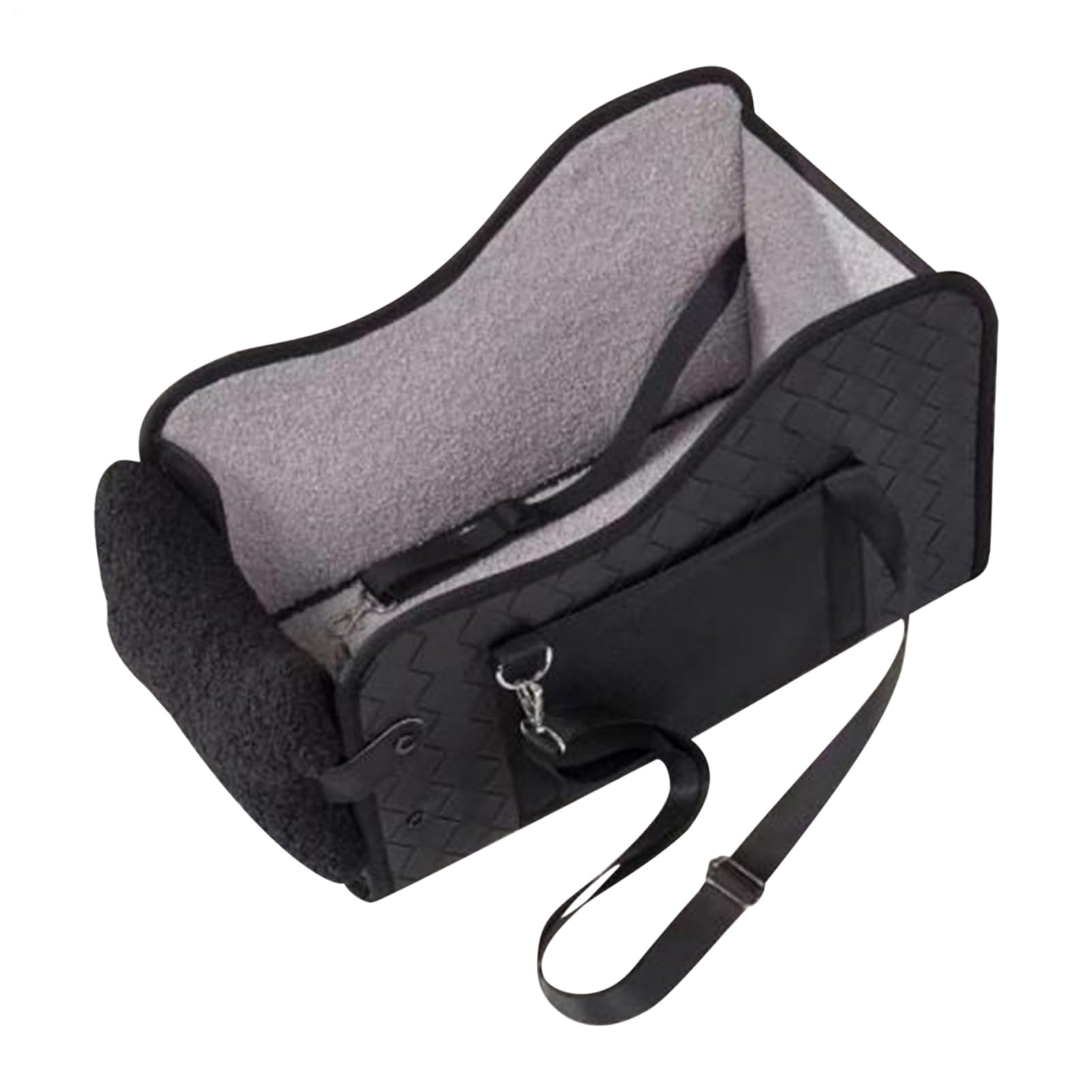 Siège Auto Chien pour Console Centrale Siège Pour Chiens Jusqu'à 6 Kg | Coussin de Transport Pliable et Portable pour Poussette Extérieur Arrière de Voiture