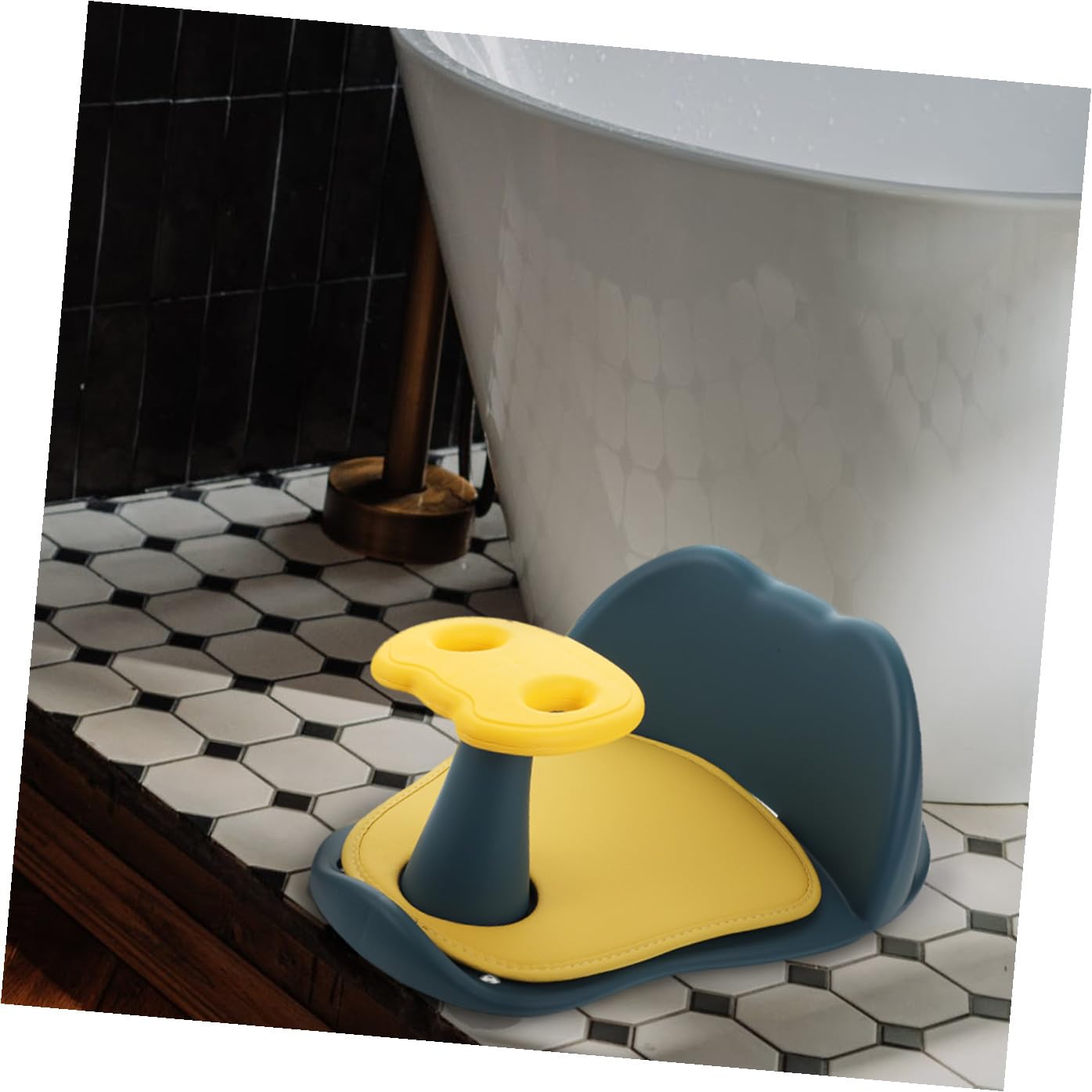 LABRIMP Babybadesitz Babybäder Babysitzdusche Für Neugeborene Babybadewanne Badewanne Für Säuglingssitz Badezubehör Haushaltsbadesitz Polypropylen Pp Blau