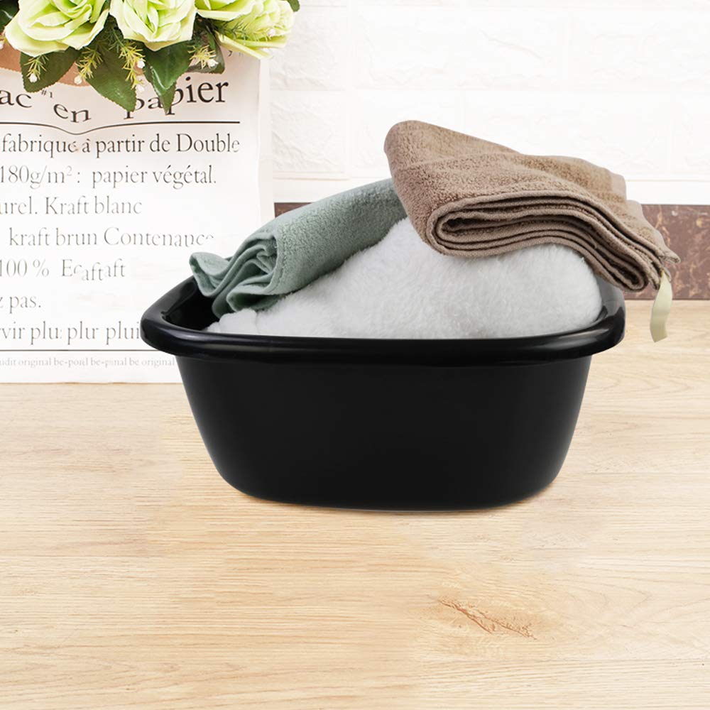 4-Pack Bassine Plastique Carrée, Plastique Basins