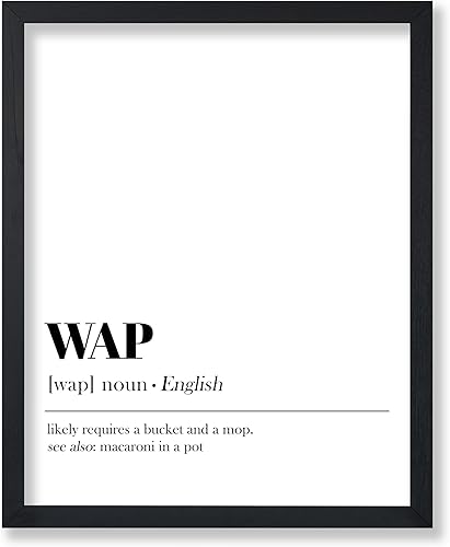 Poster Master Póster artístico de diccionario, definición de impresión WAP, arte de tipografía, arte minimalista, regalo para él y ella, divertida