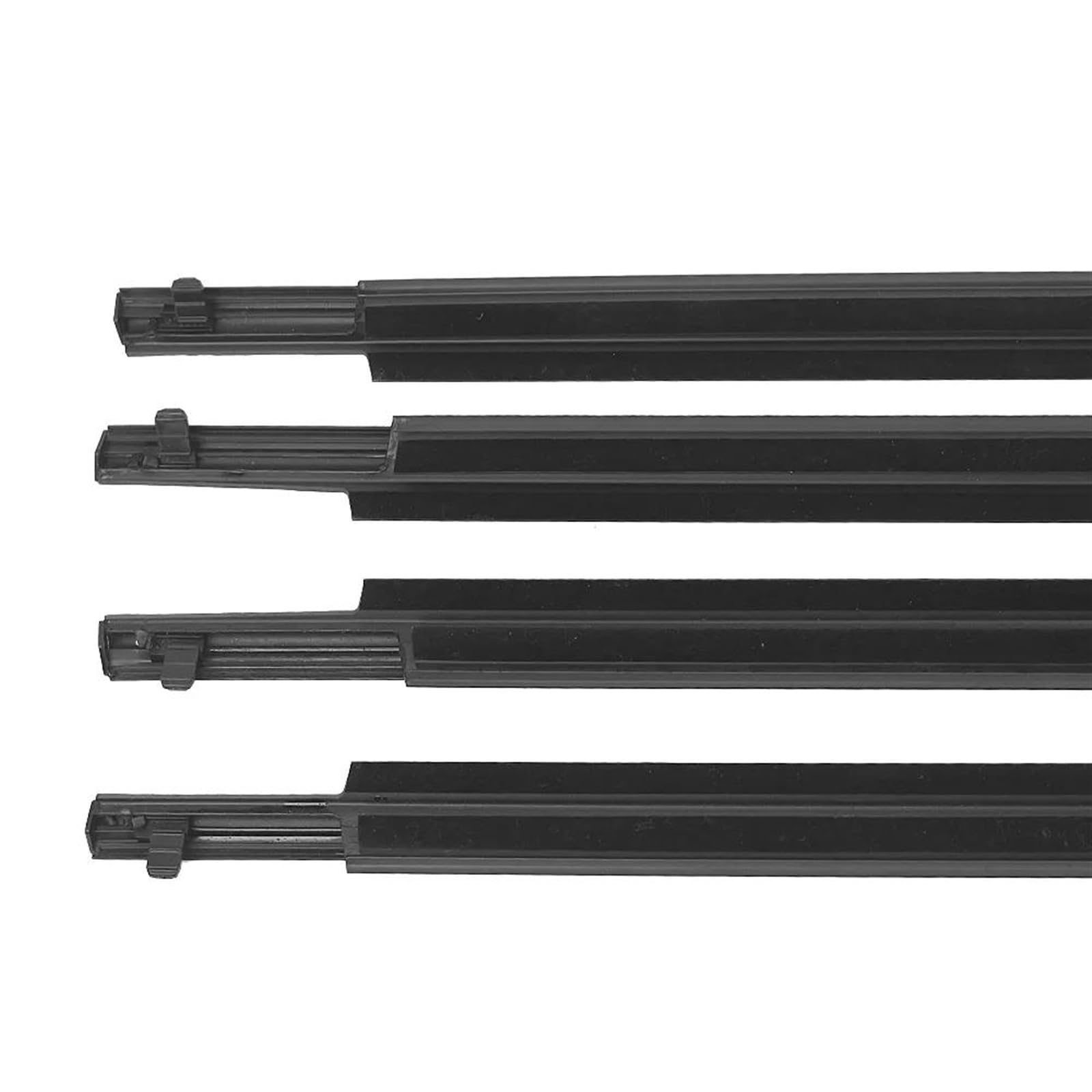 Guarnizione porta auto Per Toyota Per Corolla 2009-2012 Guarnizione finestrini esterni auto Guarnizione schermo antipioggia Guarnizione guarnizione cromata(Nero)
