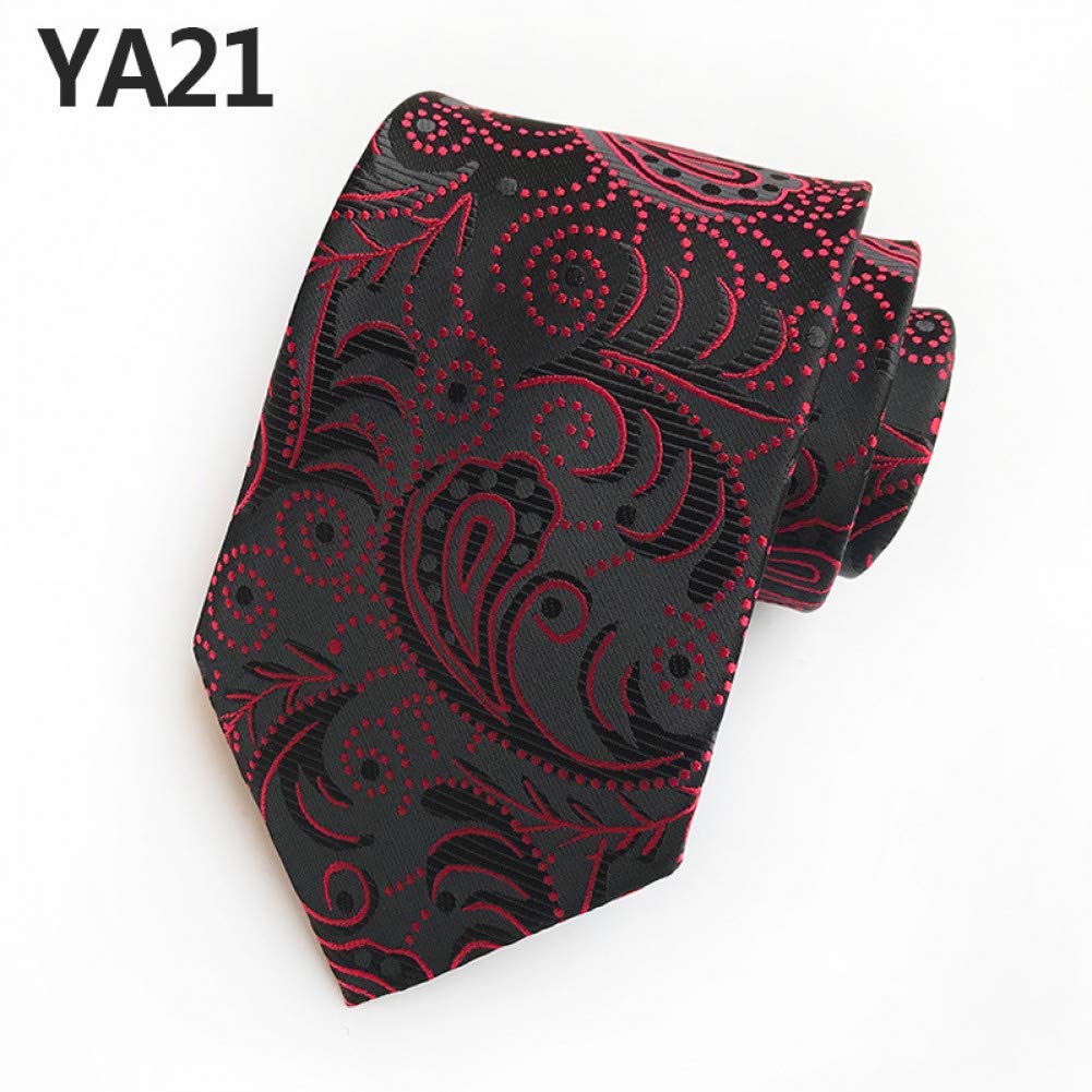 Cravate homme jacquard de qualité supérieure au motif paisley original, YA21
