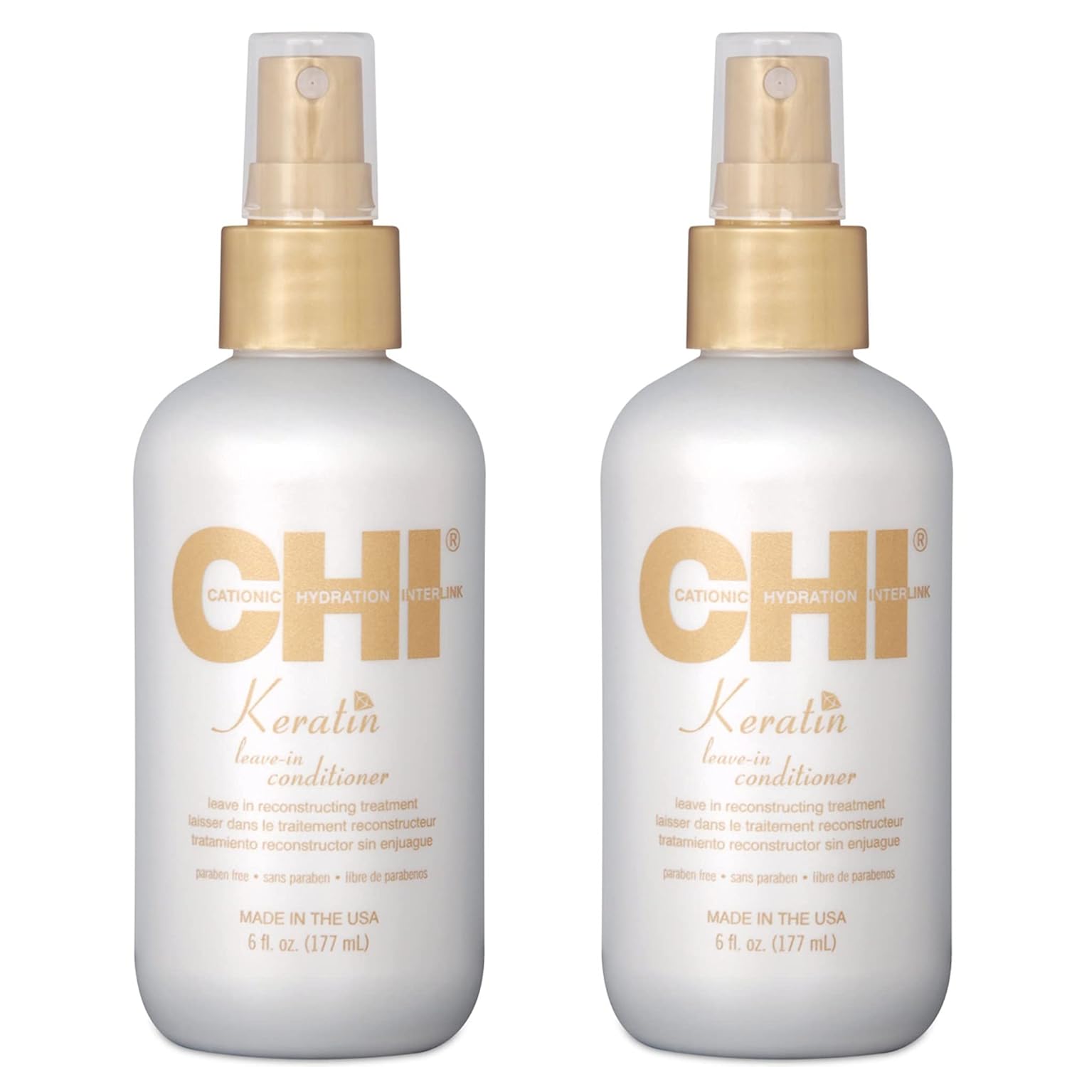 CHI Keratin Leavein Conditioner, White, 12 Oz, Pack of 2 Beauty & Personal Care