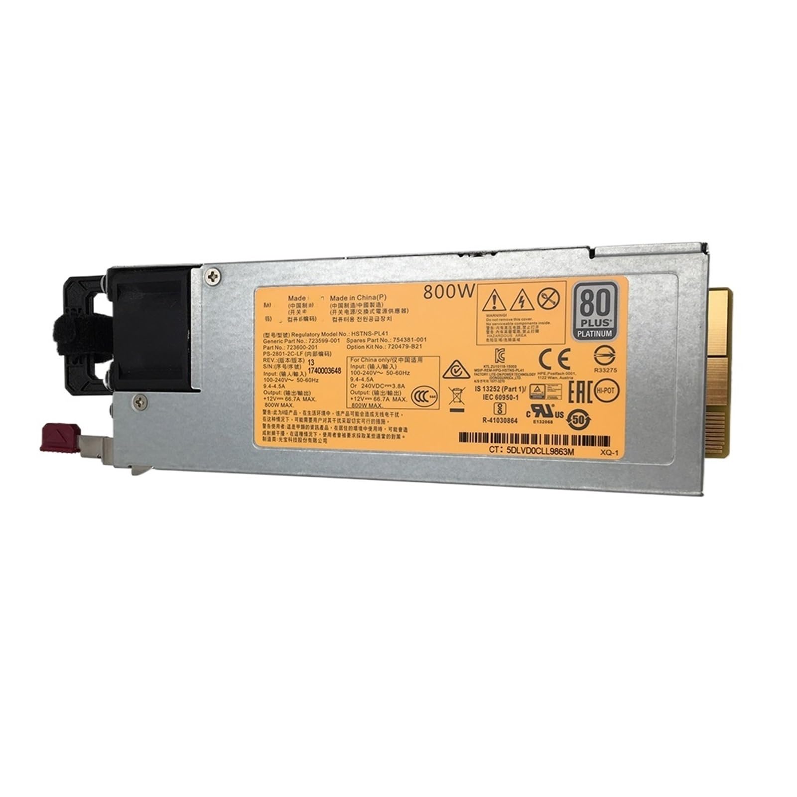 BALYDLUL Power Supply 380G9 800W 720479-B21 723599-001 754381-001 DPS-800AB-11