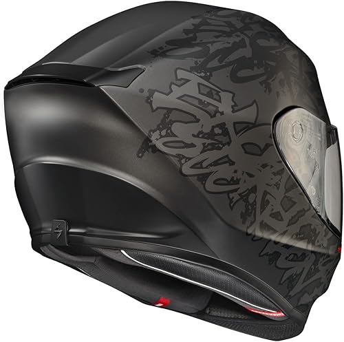 Miniatura 3 de ScorpionEXO - Casco integral R420 de motocicleta, policarbonato, urbano, bolsillos para altavoces con Bluetooth, certificación DOT y Snell, adulto