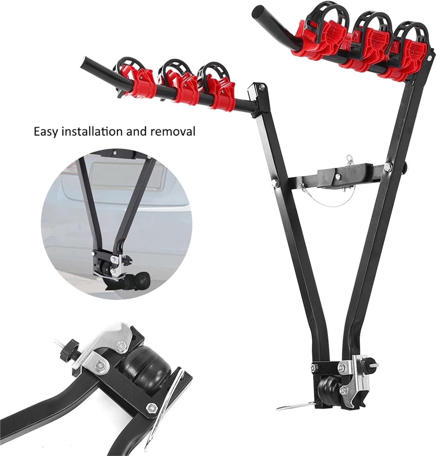 Car Bicycle Carrier Tow Mount Hanger Van Rack Accessory for Automobile Tail